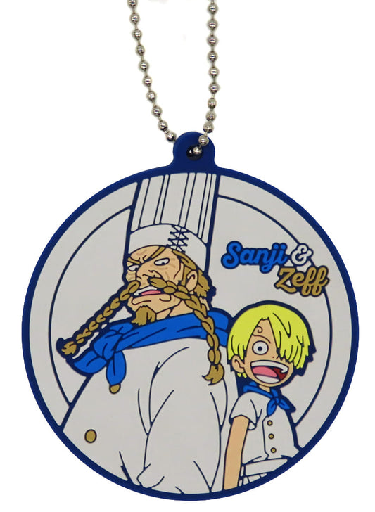 Sanji and Zeff Rubber Keychain Ichiban Kuji One Piece Dramatic Memories I Prize Approx. 6 cm BANDAI SPIRITS