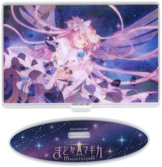 Ultimate Madoka Lenticular Acrylic Stand - Puella Magi Madoka Magica Magia Exedra C107 Goods (Aniplex) Approx. 91 x 140 mm - Pre-owned