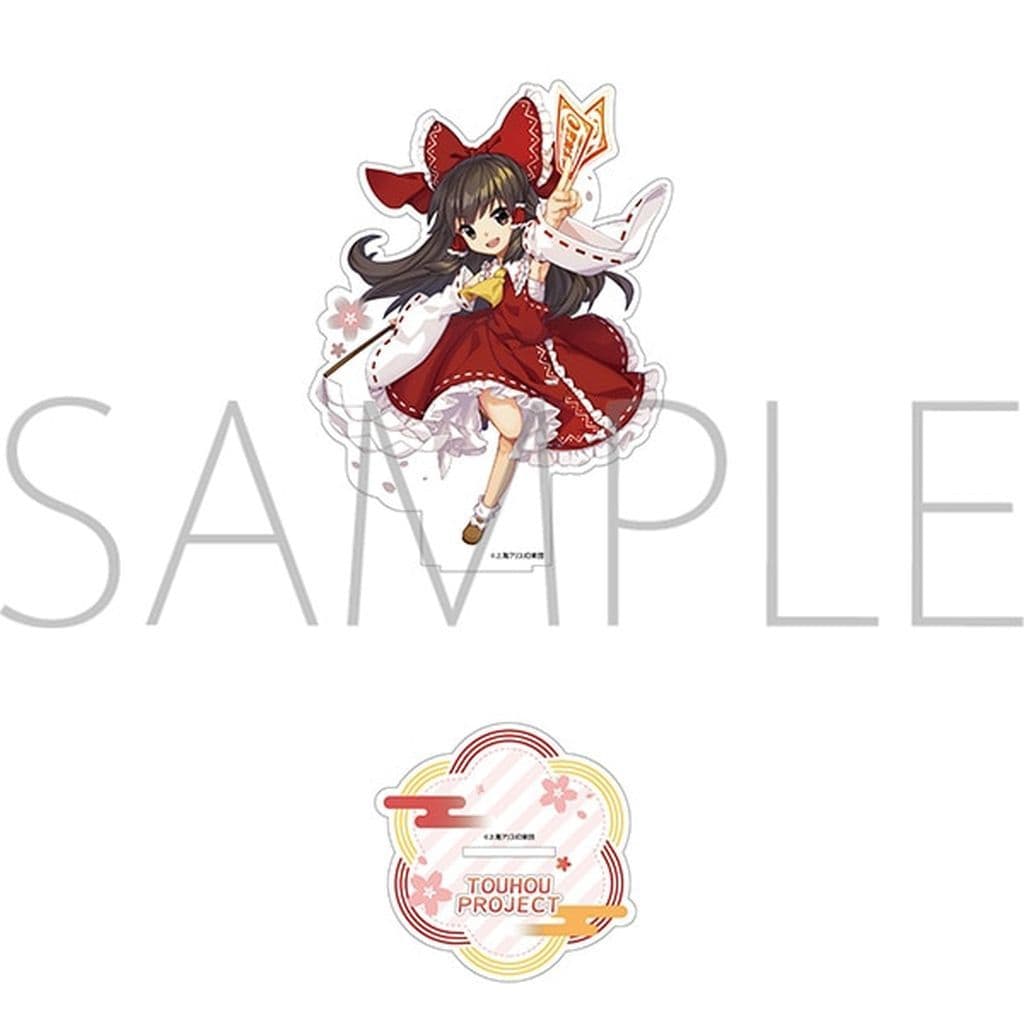 Reimu Hakurei Silky Matte Acrylic Stand - Touhou Project - Movic - Approx. 13 x 13 cm (Pre-owned)