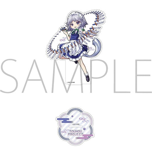 Sakuya Izayoi Silky Matte Acrylic Stand - Touhou Project - Movic - Approx. 13 cm x 13 cm (Pre-owned)