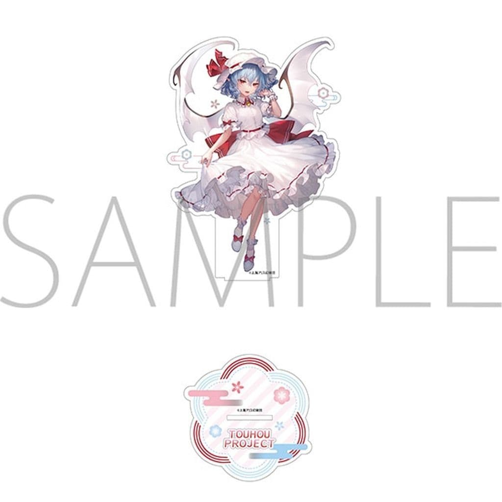 Remilia Scarlet Silky Matte Acrylic Stand - Touhou Project - MOVIC - Approx. 13 cm x 13 cm - Pre-owned