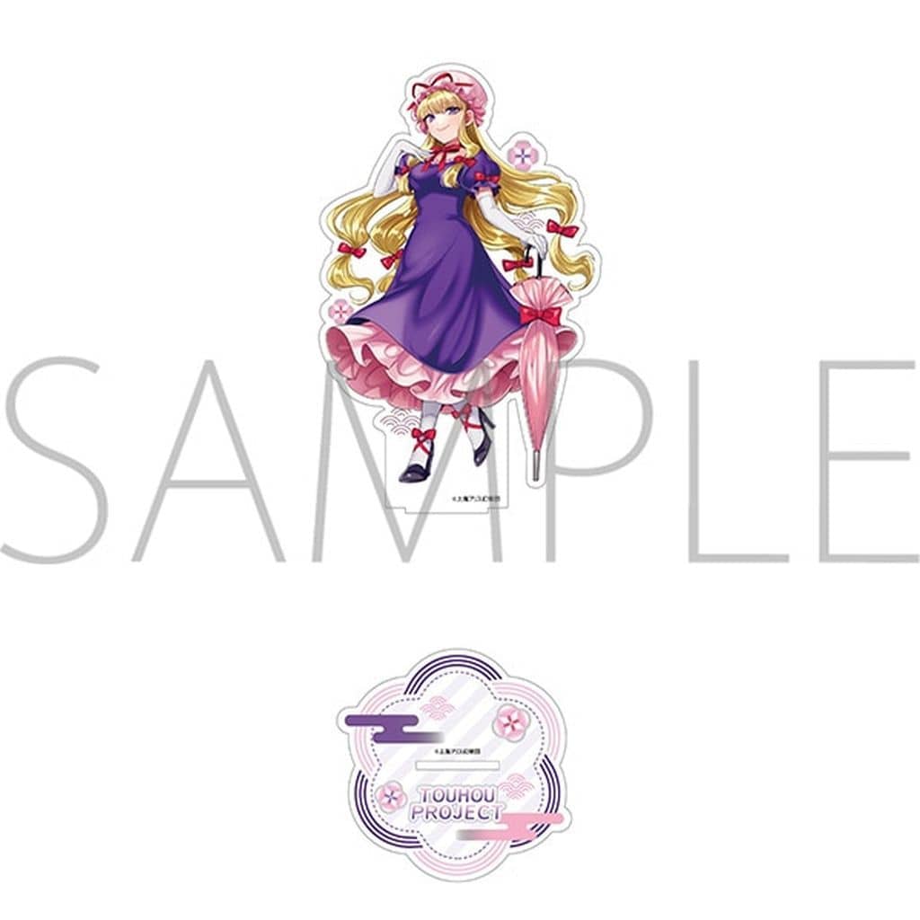 Yukari Yakumo Acrylic Silky Matte Stand - Touhou Project (Movic) Approx. 13 cm x 13 cm - Pre-owned