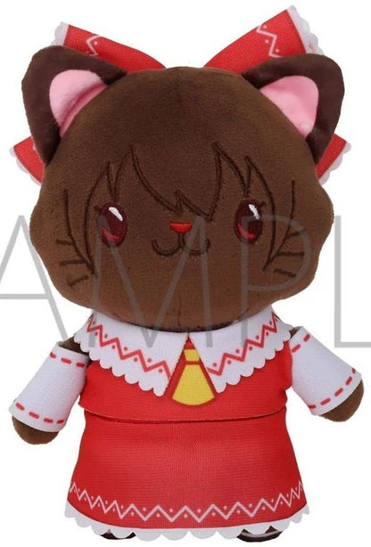 Reimu Hakurei Plush Keychain with CAT Eye Mask - Touhou Project Plush Keyholder 15 cm (Movic) Pre-owned