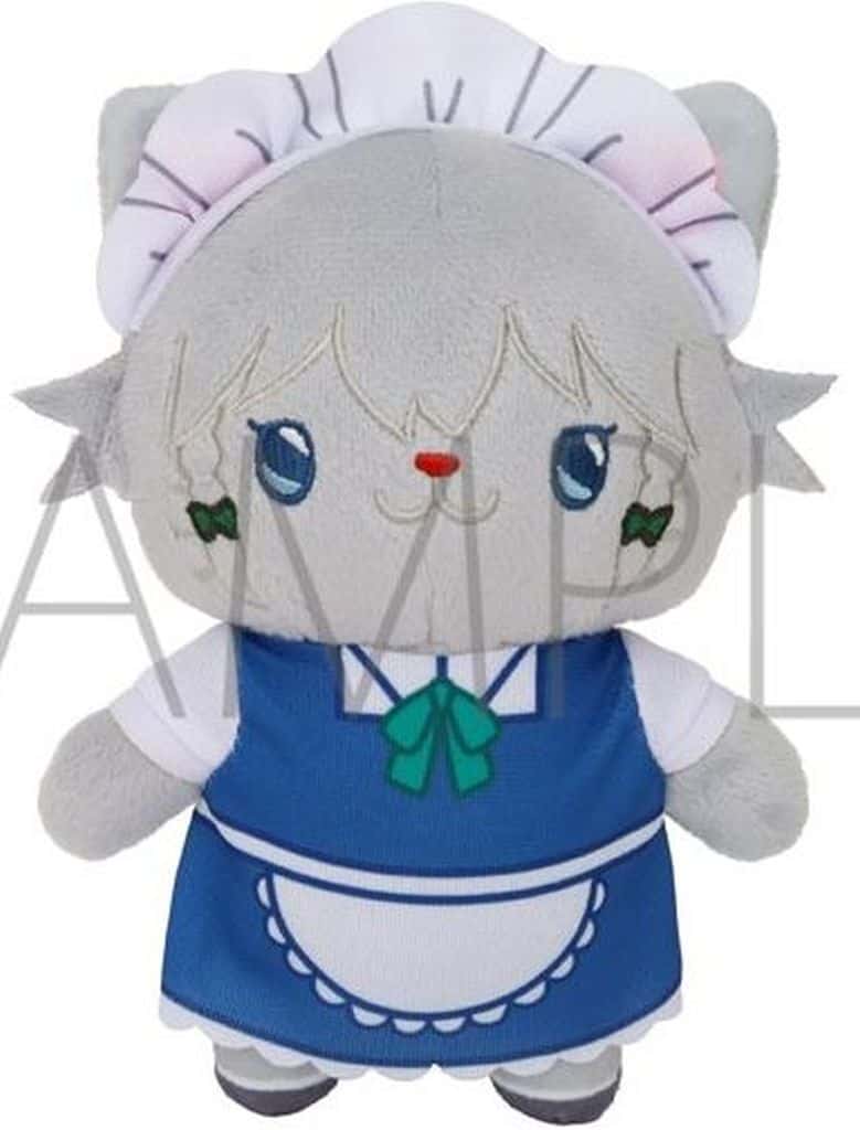 Sakuya Izayoi Plush Keychain with CAT Eye Mask - Touhou Project Movic Approx. 15 cm (Pre-owned)