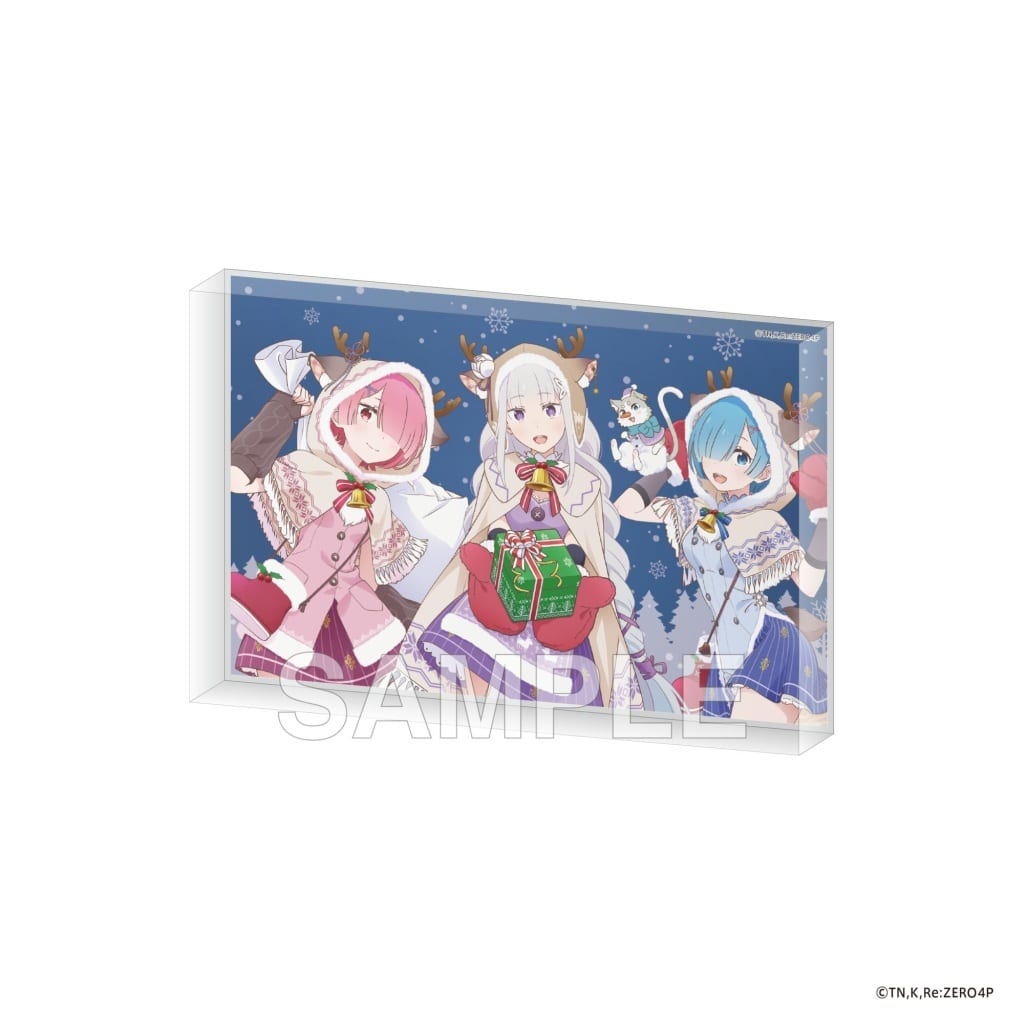 Re:Zero − Starting Life in Another World Acrylic Block Christmas Costume Ver.