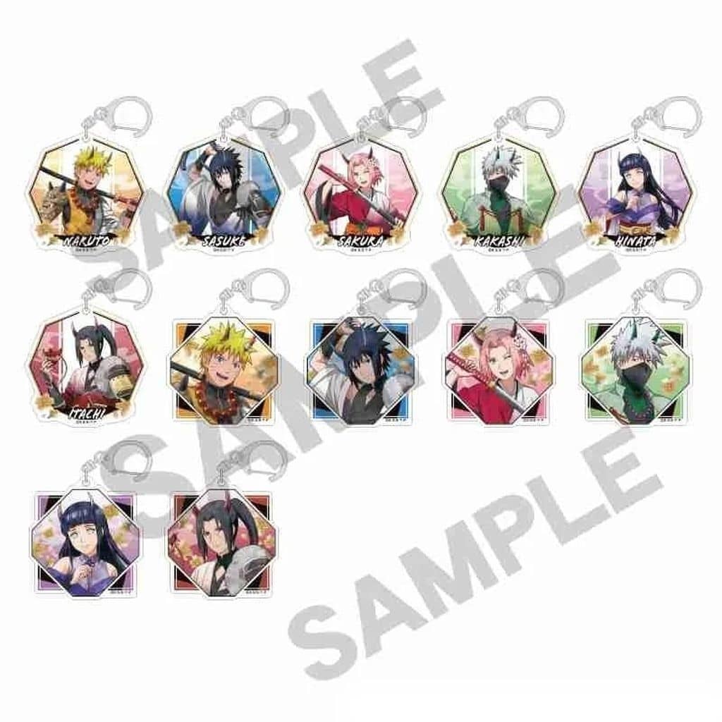 Naruto Shippuden Oni Nuance Color Trading Acrylic Keychain 12-Type Set