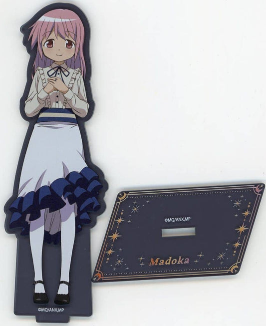Madoka Kaname Acrylic Stand - Puella Magi Madoka Magica in Namjatown - Bandai Namco Experience - Approx. 70 x 150 mm - Pre-owned