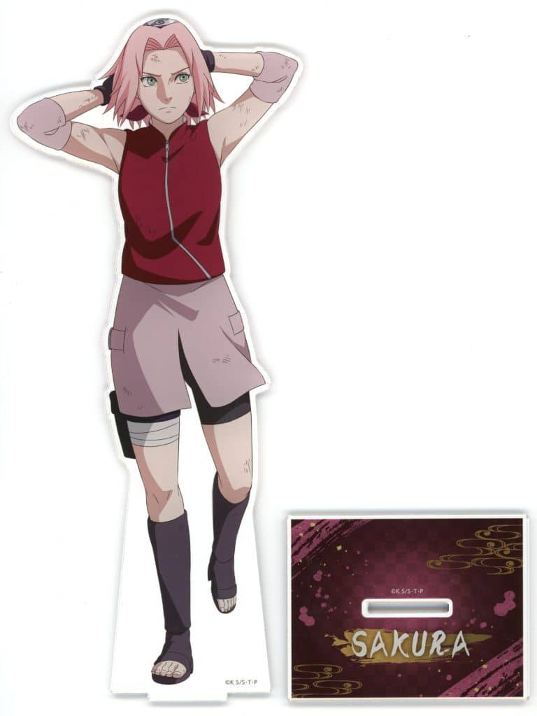 Sakura Haruno BIG Acrylic Stand After Battle Ver. - Naruto Shippuden Jump Festa 2026 Limited Preorder (CharaAni.com) - Approx. 257 x 111 mm