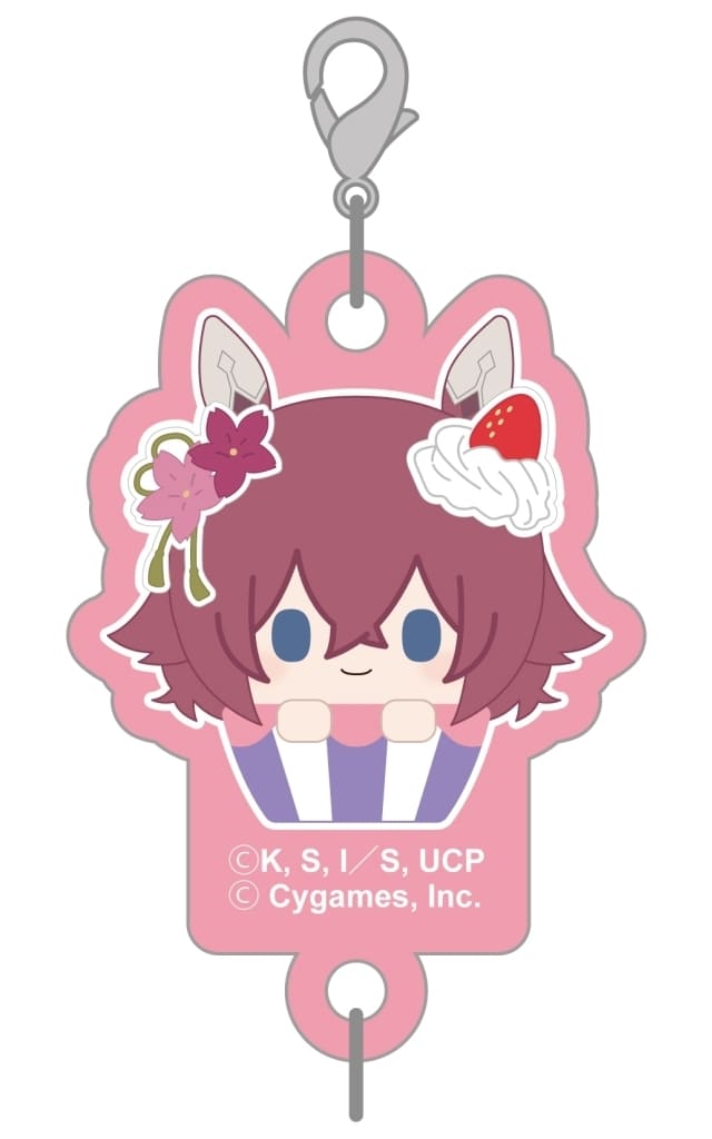 Sakura Chiyono O Cupcake Linked Keychain from Umamusume: Cinderella Gray by Tapioca, Used