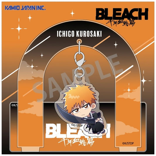Ichigo Kurosaki Hanging Acrylic Stand - Bleach: Thousand-Year Blood War - Kamio Japan - Approx. 90 x 90 x 3 mm (Pre-owned)