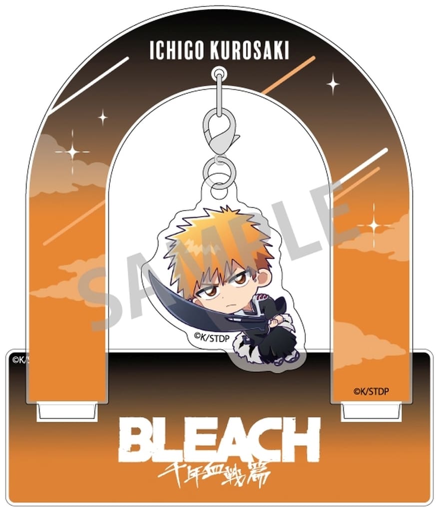 Ichigo Kurosaki Hanging Acrylic Stand - Bleach: Thousand-Year Blood War - Kamio Japan - Approx. 90 x 90 x 3 mm (Pre-owned)