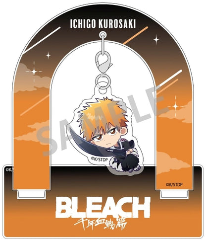 Ichigo Kurosaki Hanging Acrylic Stand - Bleach: Thousand-Year Blood War - Kamio Japan - Approx. 90 x 90 x 3 mm (Pre-owned)