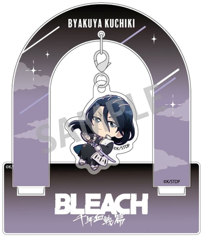 Byakuya Kuchiki Acrylic Hanging Stand - Bleach: Thousand-Year Blood War - Kamio Japan - Approx. 90 x 90 x 3 mm (Pre-owned)