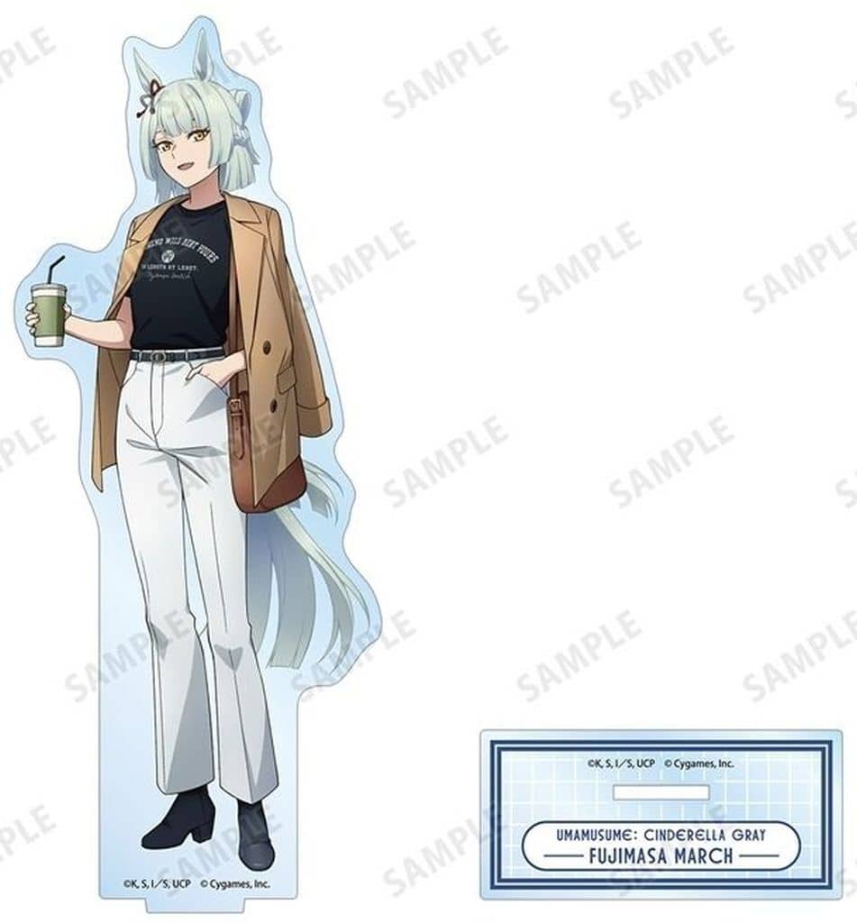 Fujimasa March BIG Acrylic Stand - Umamusume: Cinderella Gray POP UP SHOP in Marui (Alma Bianca, Pre-owned)