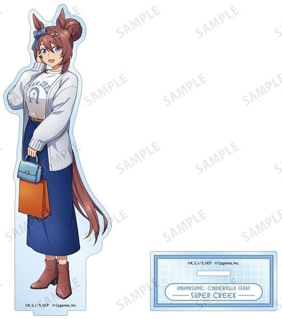 Super Creek BIG Acrylic Stand - Umamusume: Cinderella Gray POP UP SHOP in Marui (Alma Bianca, Pre-owned)
