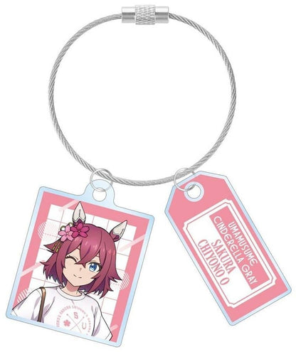 Sakura Chiyono O Double-Wire Acrylic Keychain - Umamusume: Cinderella Gray POP UP SHOP in Marui (AlmaBianca) - Used