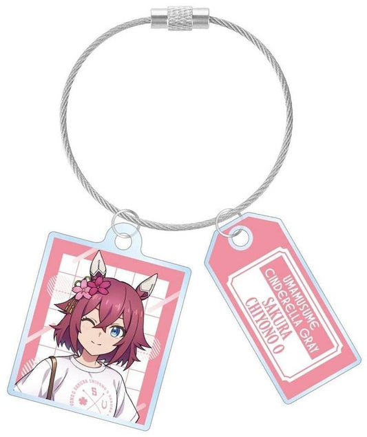Sakura Chiyono O Double-Wire Acrylic Keychain - Umamusume: Cinderella Gray POP UP SHOP in Marui (AlmaBianca) - Used