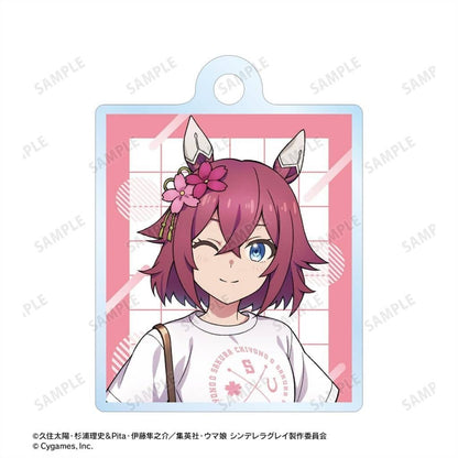 Sakura Chiyono O Double-Wire Acrylic Keychain - Umamusume: Cinderella Gray POP UP SHOP in Marui (AlmaBianca) - Used