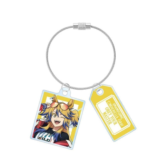 Obey Your Master 2-Loop Wire Acrylic Keychain - Umamusume: Cinderella Gray POP UP SHOP in Marui (Alma Bianca) - Pre-owned