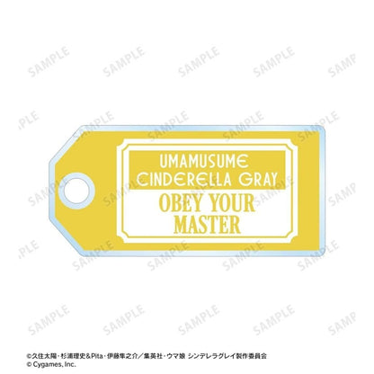 Obey Your Master 2-Loop Wire Acrylic Keychain - Umamusume: Cinderella Gray POP UP SHOP in Marui (Alma Bianca) - Pre-owned