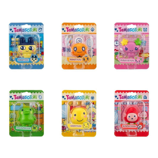 Tamagotchi Blister Package Collection Complete 6-Keychain Set