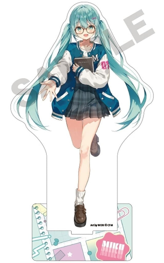 Hatsune Miku Acrylic Stand — Glasses Style (VOCALOID) 163×100mm | Crux Pre-owned