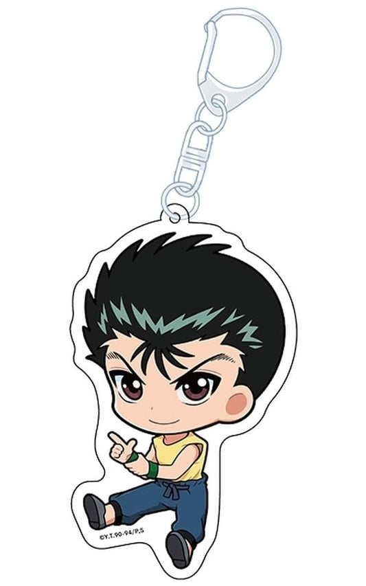 Yusuke Urameshi Acrylic Keychain Vol.2 - Yu Yu Hakusho (Penguin Parade) Length Approx. 90 mm - Pre-owned