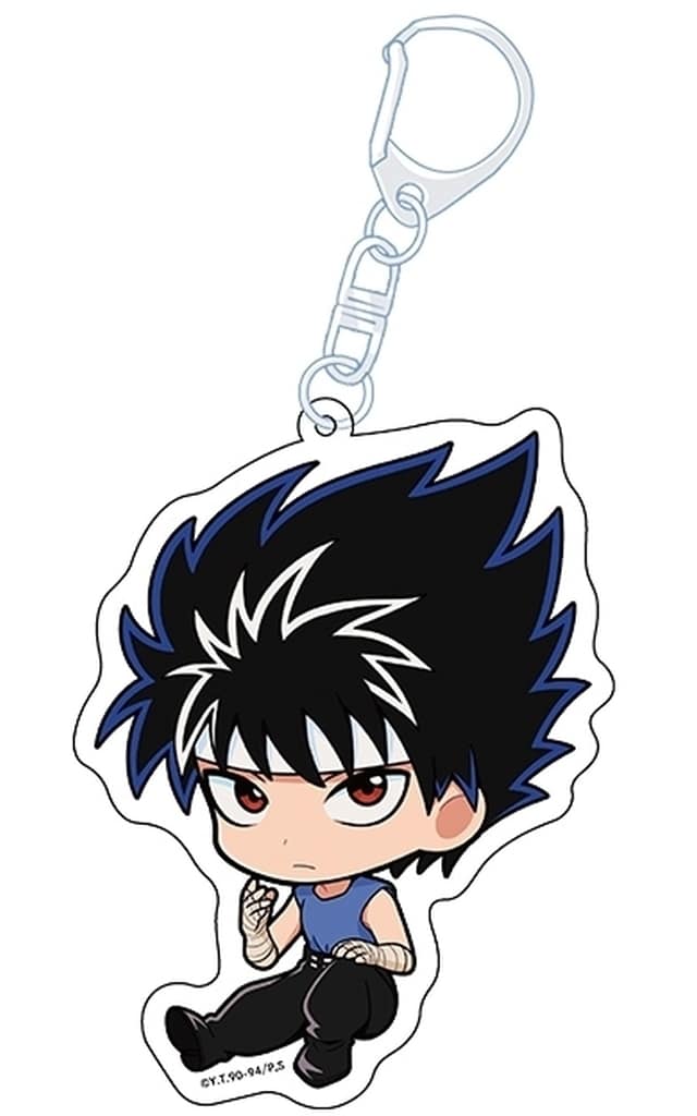 Hiei Acrylic Keychain Petanko Vol.2 - Penguin Parade Yu Yu Hakusho Acrylic Keychain (Length Approx. 90 mm) Pre-owned