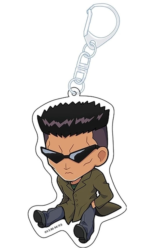 Younger Toguro Acrylic Keychain Petanko Vol.2 - Penguin Parade Acrylic Keychain, Length Approx. 90 mm (Pre-owned) - Yu Yu Hakusho