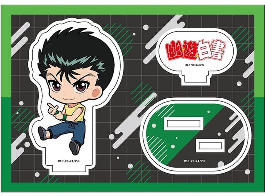 Yusuke Urameshi Petanko Acrylic Figure Vol.2 - Yu Yu Hakusho Acrylic Stand (Approx. 120 x 85 mm) - Penguin Parade