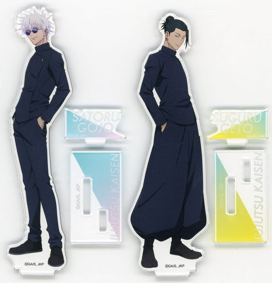 Satoru Gojo & Suguru Geto Illustrated Acrylic Stand 2-Piece Set - TOHO animation STORE Exclusive Blu-ray/DVD Bonus (Approx. 16 cm) Pre-owned - Jujutsu Kaisen