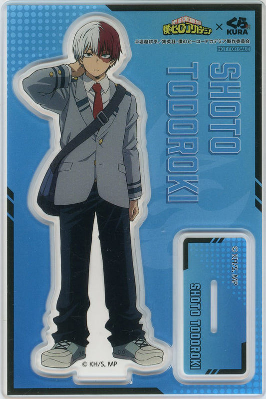 Shoto Todoroki Acrylic Stand - My Hero Academia × Kura Sushi Promotional Item (Approx. 12 x 8 cm) - Pre-owned