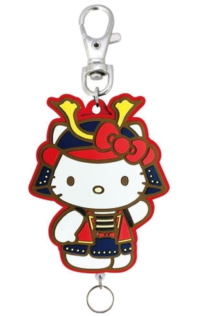 Hello Kitty Sanrio Shogun Series Rubber Reel Keychain
