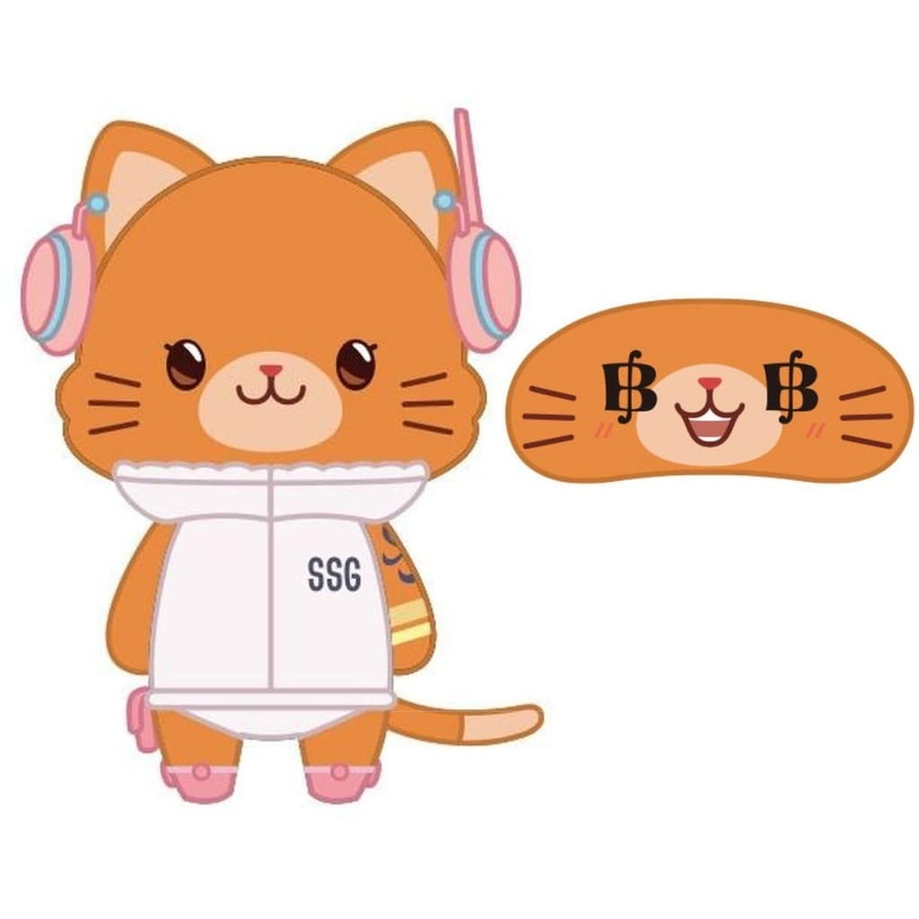One Piece Nami withCAT Eyemask Plush Keychain - Egghead Arc