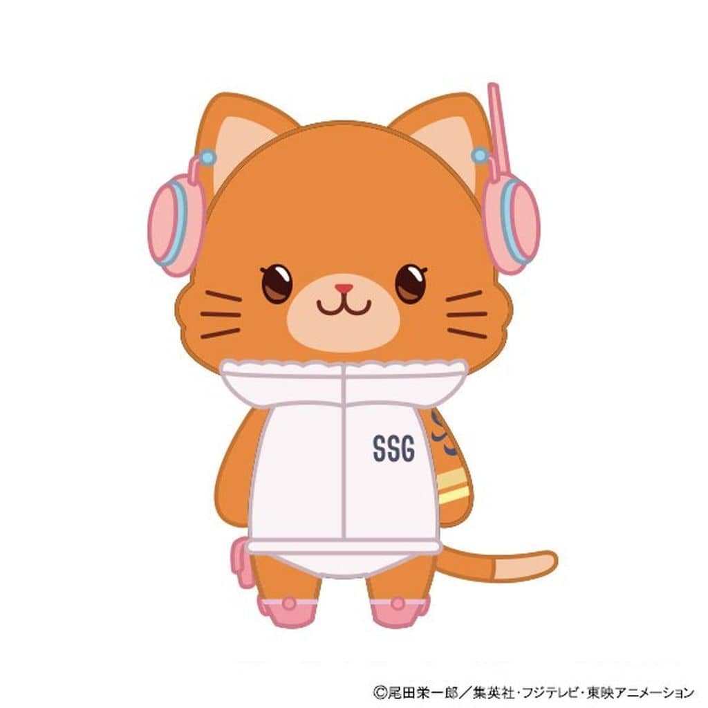 One Piece Nami withCAT Eyemask Plush Keychain - Egghead Arc