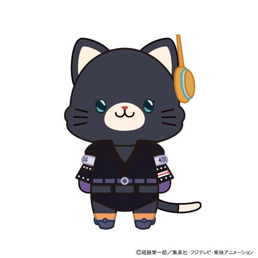 One Piece Nico Robin withCAT Plush Keychain with Eye Mask