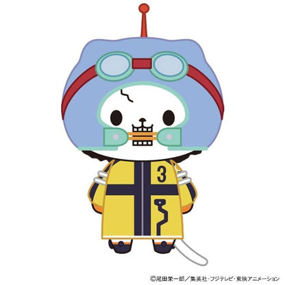 Brook withCAT Eyemask Plush Keychain One Piece Egghead Arc