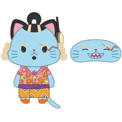 Jinbe withCAT Eyemask Plush Keychain Egghead Arc One Piece