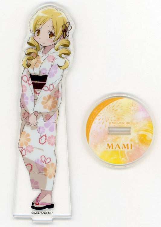 Mami Tomoe Acrylic Stand - Puella Magi Madoka Magica × Lawson Yukata Design - Approx. 160 x 65 mm (Acrylic Stand, Lawson)
