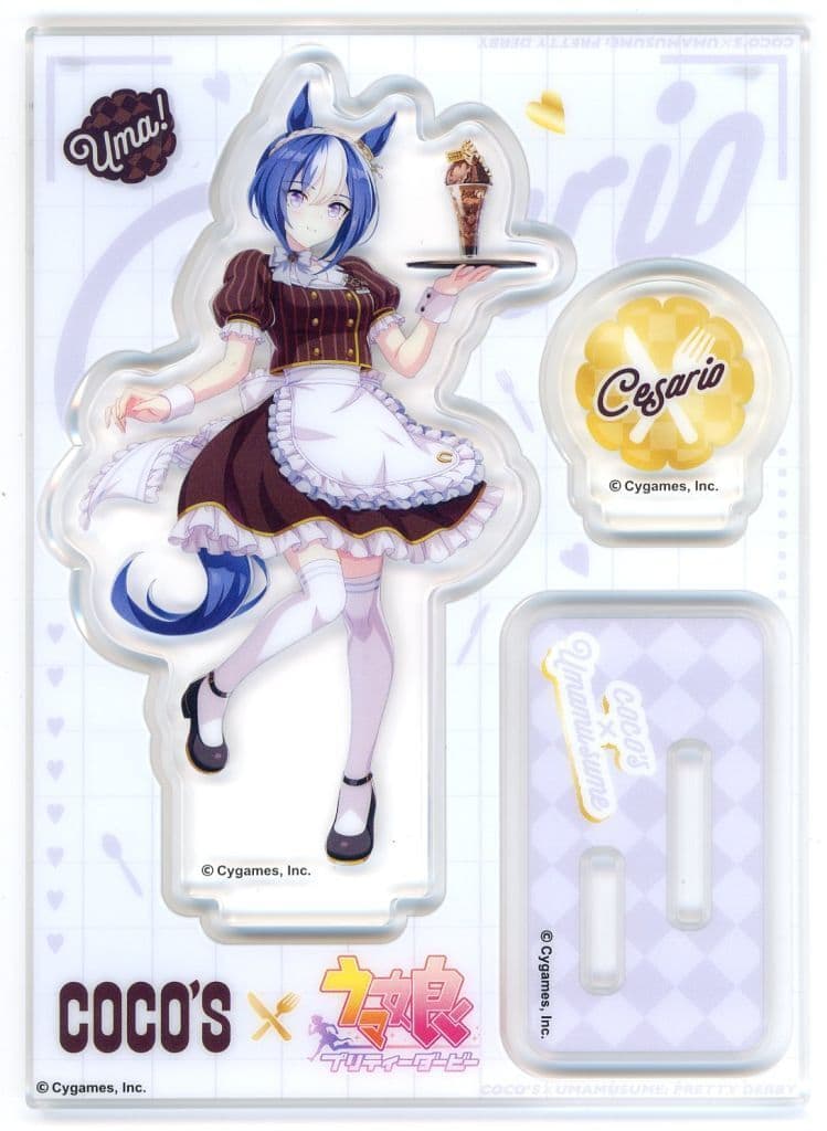 Cesario Acrylic Stand Panel - Umamusume Pretty Derby × Cocos 'Welcome to Cocos! Umai Mono Fest!' Original Acrylic Stand Panel (Back Half) 90×125mm, Pre-owned