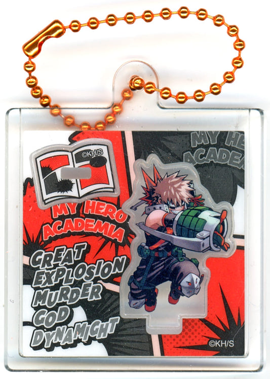 Katsuki Bakugo Acrylic Keychain with Removable Acrylic Stand Insert - My Hero Academia Fair (Approx. 50 mm, Pre-owned, Shueisha)
