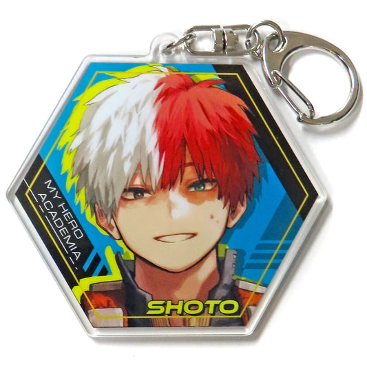Shoto Todoroki Acrylic Keychain - My Hero Academia Fair - Double-sided Artwork, Height Approx. 65 mm (Pre-owned)