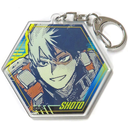 Shoto Todoroki Acrylic Keychain - My Hero Academia Fair - Double-sided Artwork, Height Approx. 65 mm (Pre-owned)