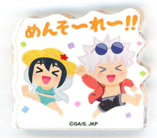 Satoru Gojo & Riko Amanai Acrylic Block - Jujutsu Kaisen: Hidden Inventory / Premature Death × Irasutoya - Toho Approx. 55 mm (Pre-owned)