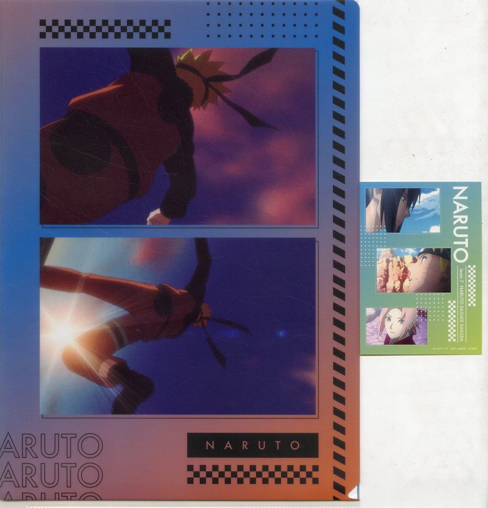 Naruto, Sasuke & Sakura Clear File and Sticker Set - Naruto Shippuden