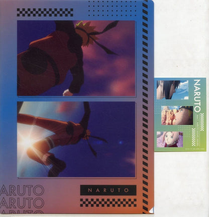 Naruto, Sasuke & Sakura Clear File and Sticker Set - Naruto Shippuden