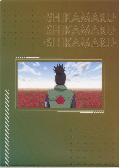 Shikamaru, Hidan & Asuma Clear File & Sticker Set - Naruto Shippuden