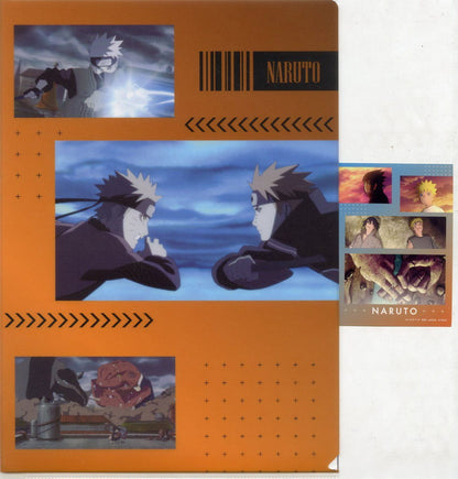 Naruto Shippuden Naruto Sasuke Kakashi Pain Clear File & Sticker Set