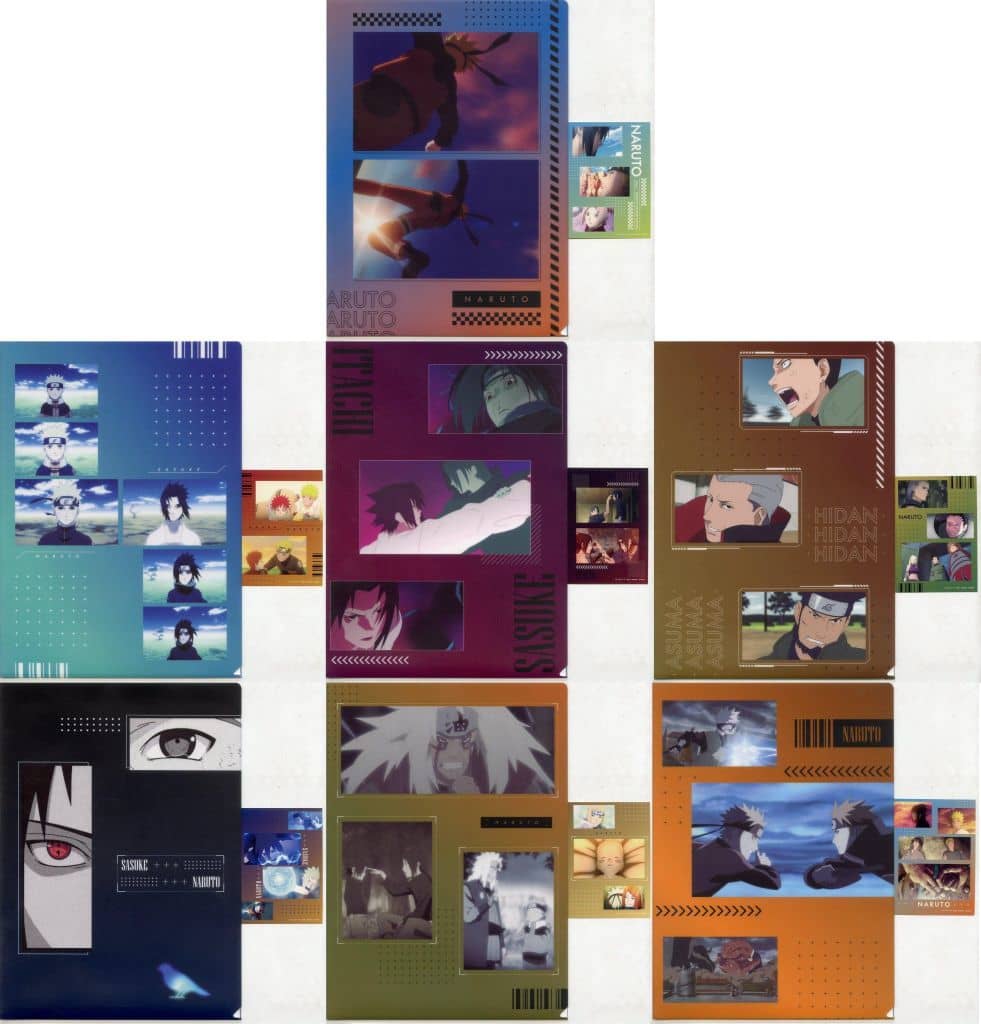 Naruto: Shippuden J Prize Clear File & Sticker 7-Type Set - Naruto Shippuden