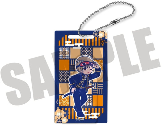Sougo Okita Acrylic Block Keychain - Gintama (Shin Gekijouban Yoshiwara Great Fire) - MENEGI, Approx. 70 x 40 mm, Pre-owned